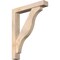 Ekena Millwork Funston Block Smooth Bracket w/ Offset Brace, Douglas Fir, 5 1/2"W x 32"D x 40"H BKT0604X32X40FST05SDF - alternate 1